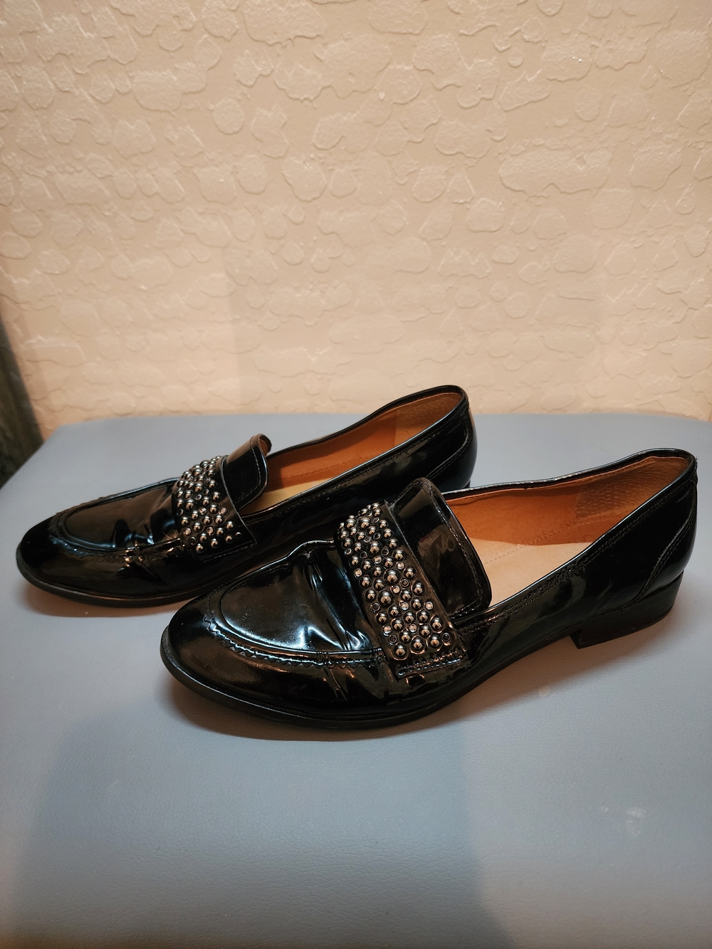 SARTO Franco Sarto Women's A-Johanna Black Leather Size 7.5 M